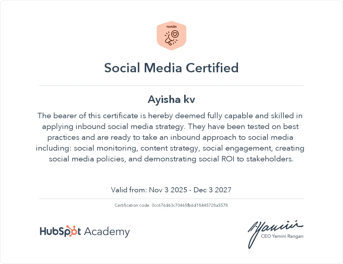 Certification 1